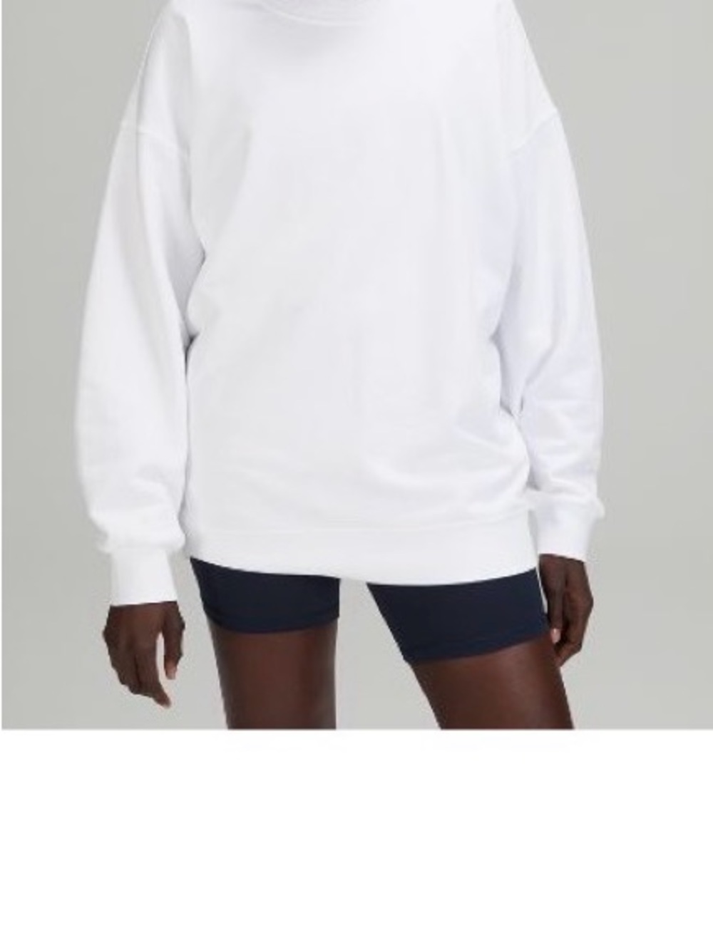Classic White Crewneck Sweatshirt